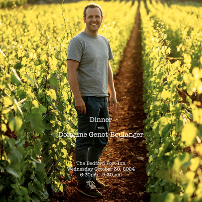 Dinner with Guillaume Lavollée - Winemaker and Owner of Domaine Genot-Boulanger