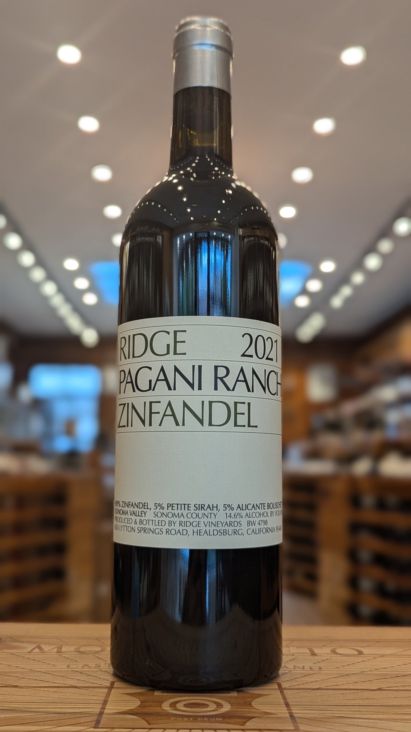 Ridge Vineyards 'Pagani Ranch' Zinfandel 2021