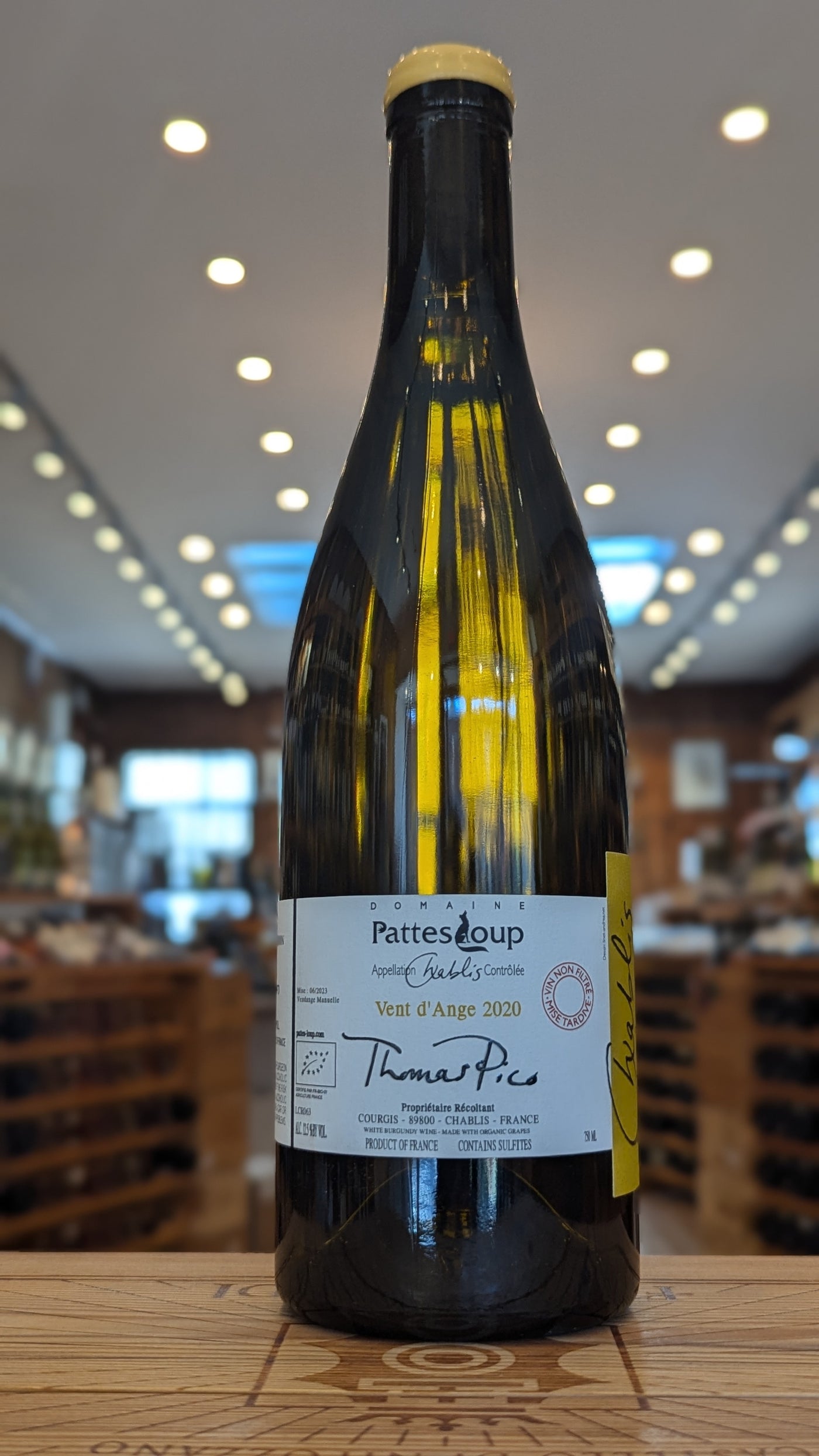 Thomas Pico Pattes Loup Vent d'Ange Chablis 2020