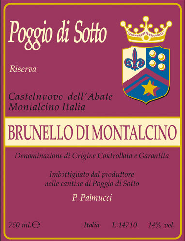 Poggio di Sotto Brunello di Montalcino Riserva 2018 [Pre-Sale]