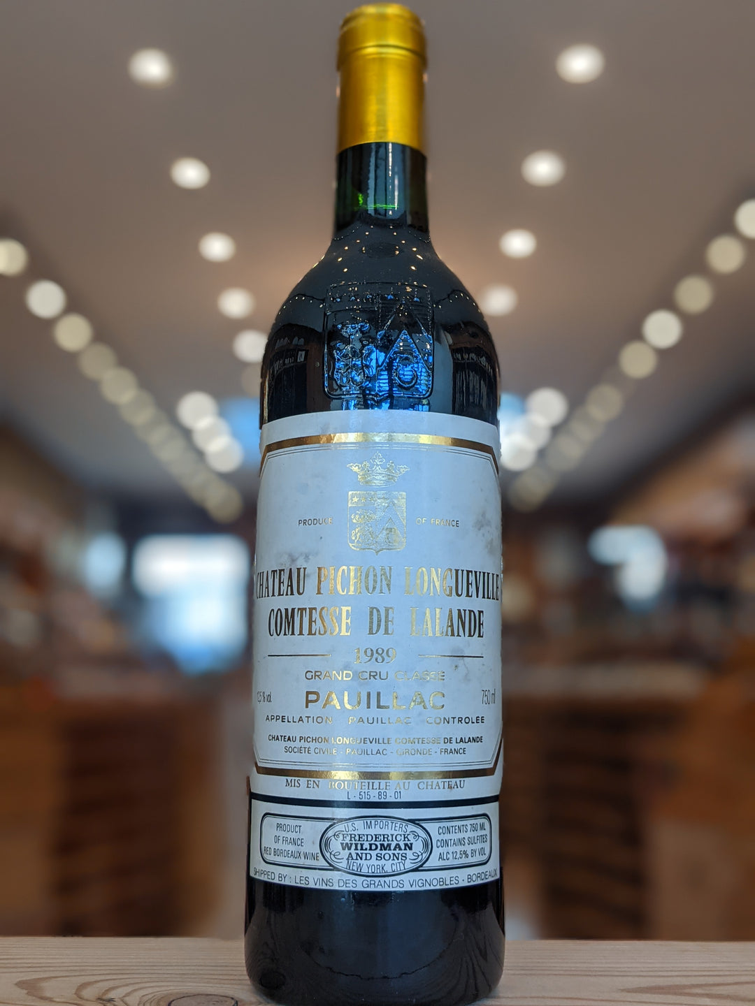 Chateau Pichon Longueville Comtesse de Lalande Pauillac 1989