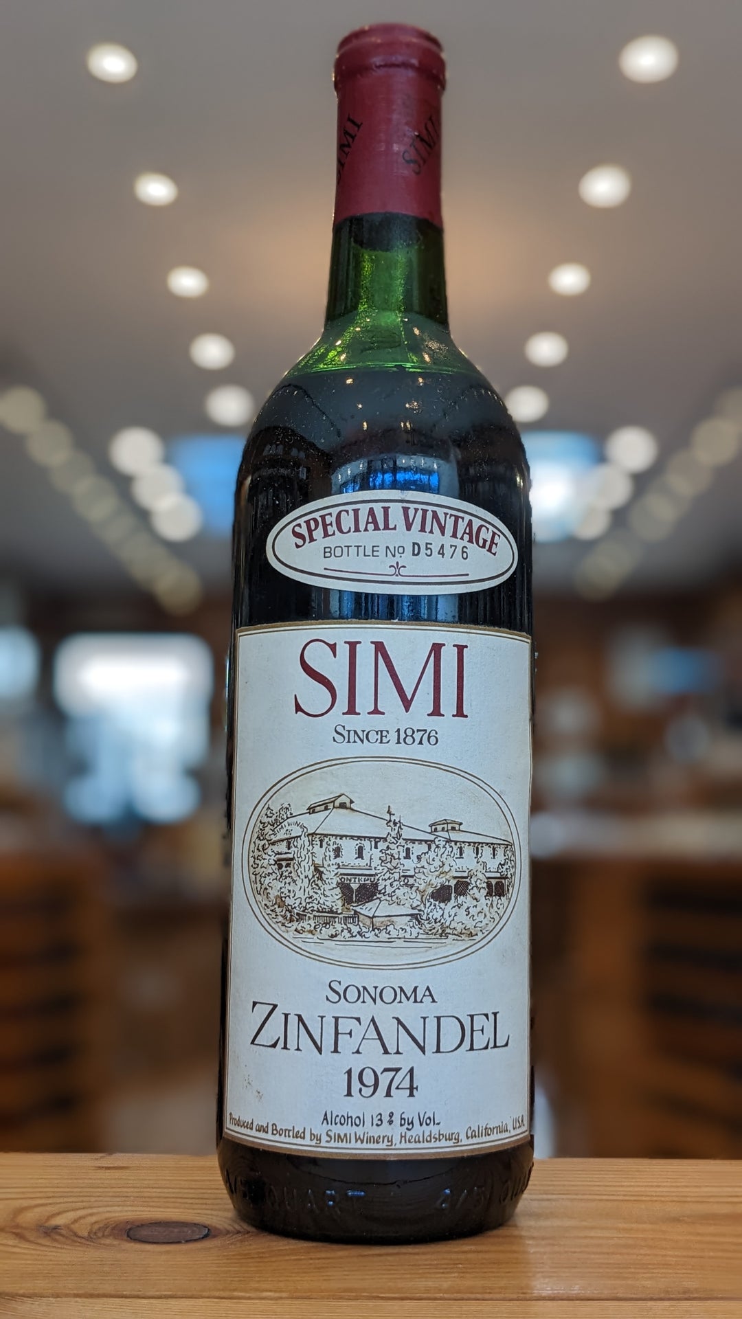 Simi Sonoma Zinfandel 1974