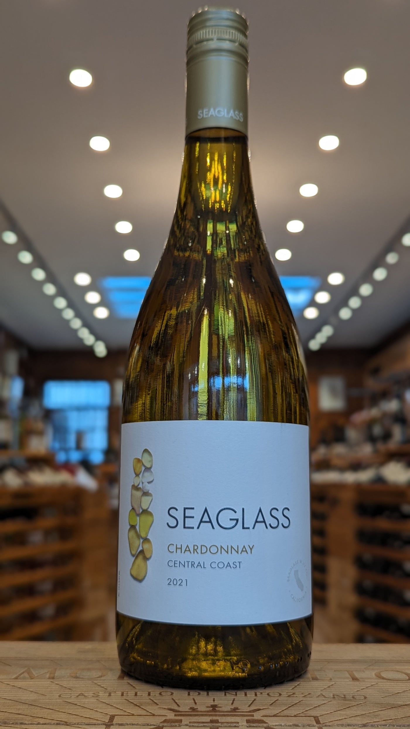 SeaGlass Wine Co. Chardonnay Unoaked Santa Barbara County 2021